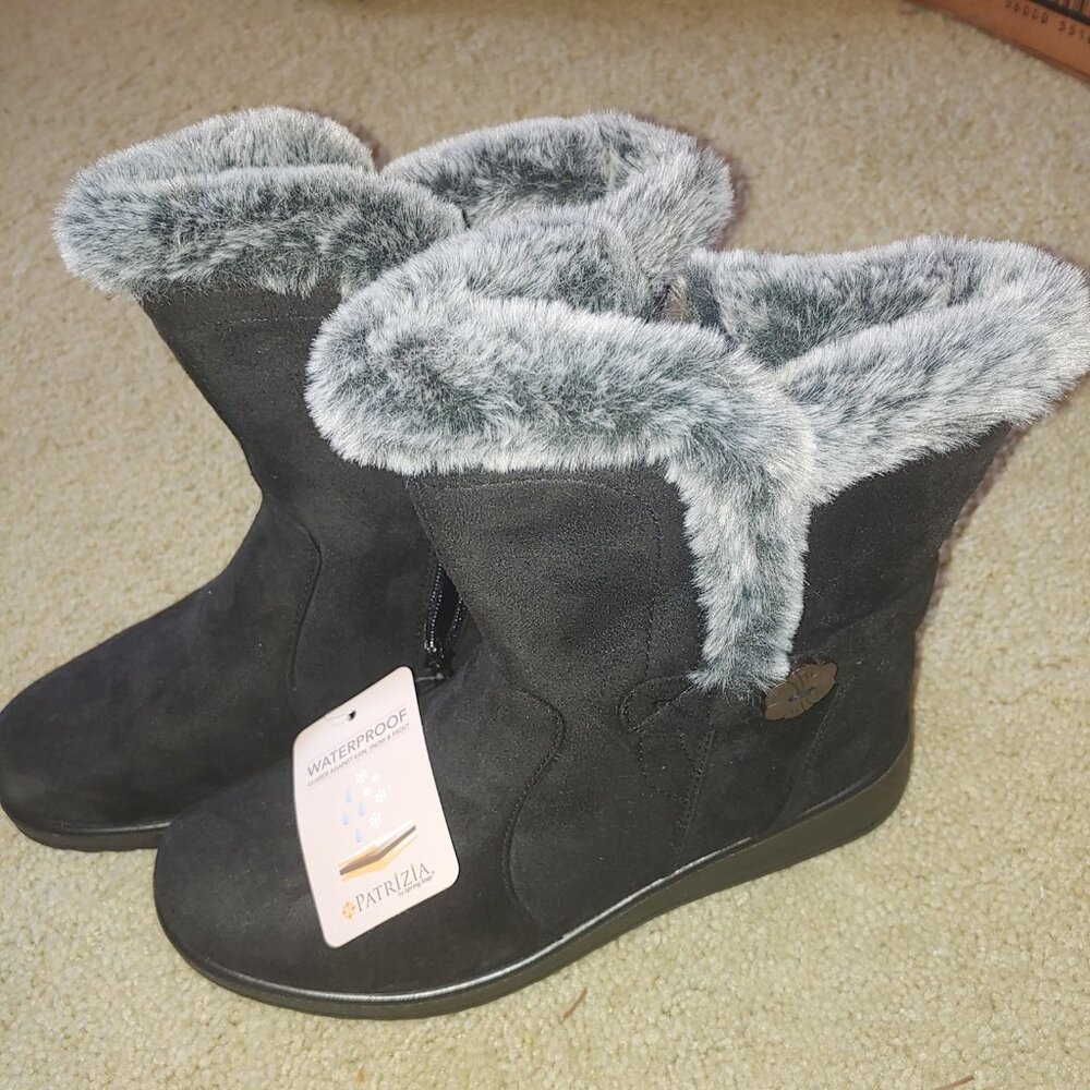 Patrizia by Spring Step Womens Winter Ankle Boots Size 8.5 NWT Black